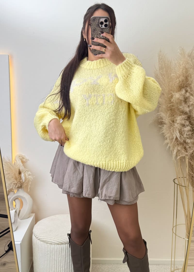 New York City Pullover Gelb