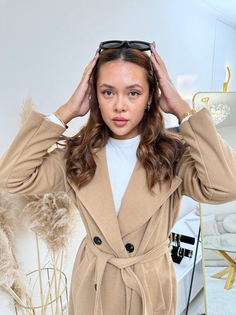 Trenchcoat-Mantel Camel