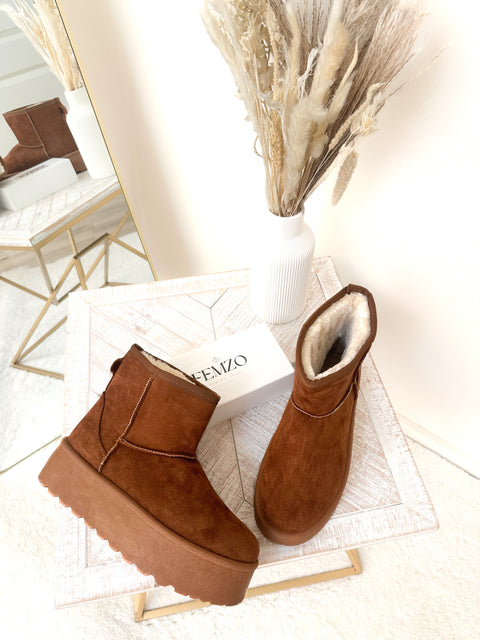 Plateau-Boots Camel