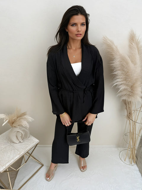 Wickel Zweiteiler Schwarz