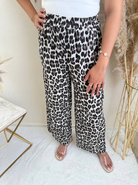 Leo Musselin Hose Leo Beige