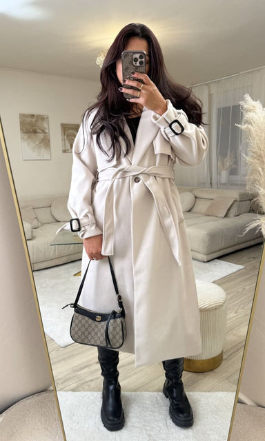 Trenchcoat Mantel Beige