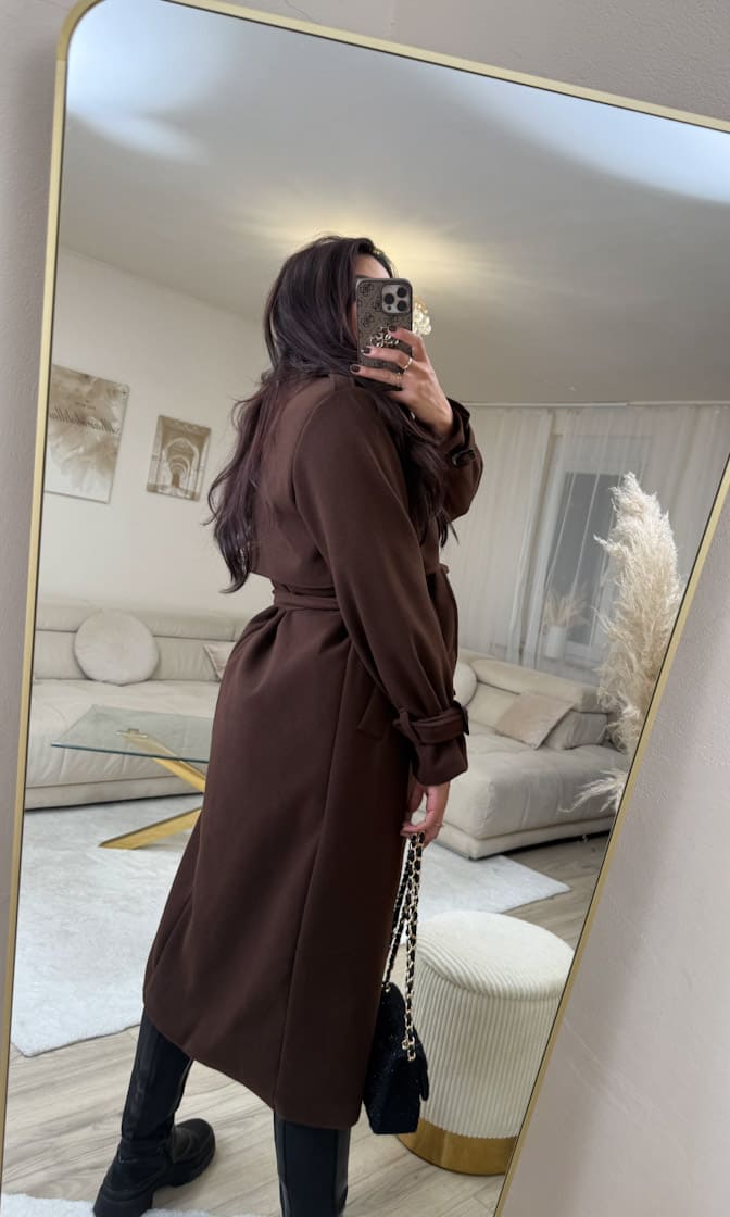 Trenchcoat Mantel Braun