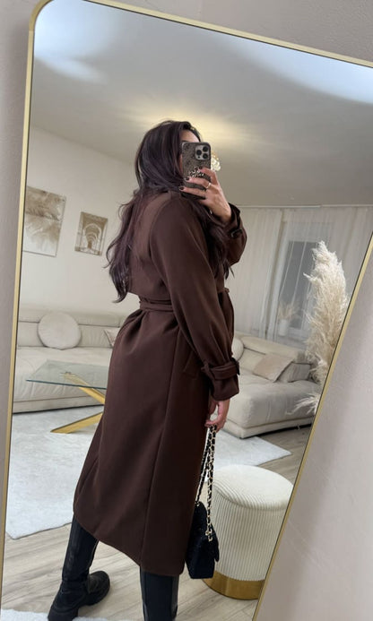 Trenchcoat Mantel Braun
