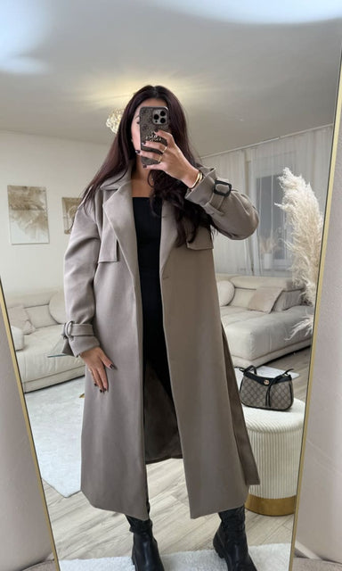 Trenchcoat Mantel Taupe