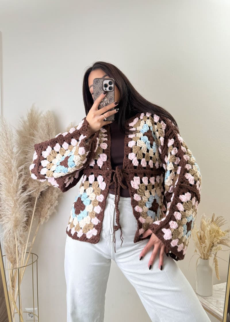 Handmade Cardigan Braun