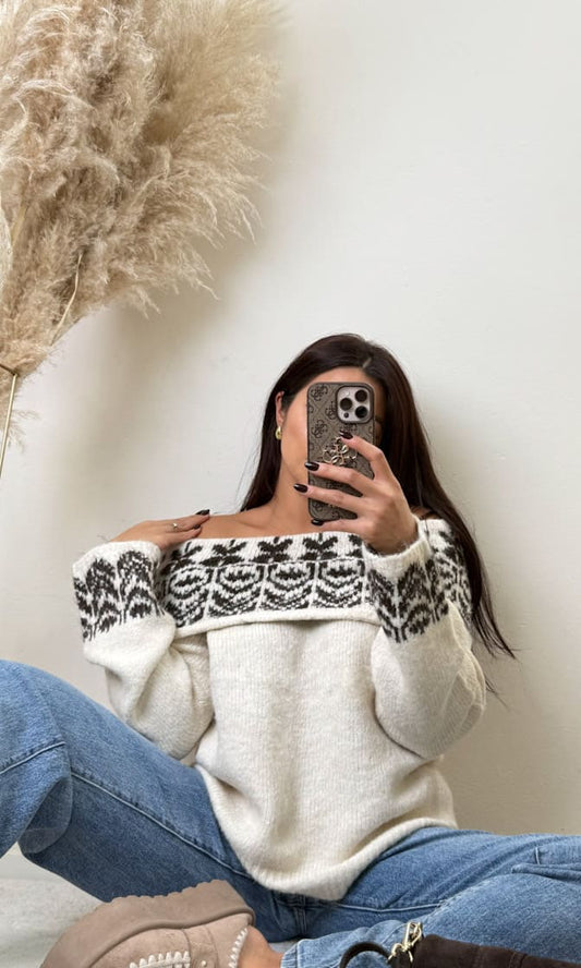 OFF Shoulder Pullover