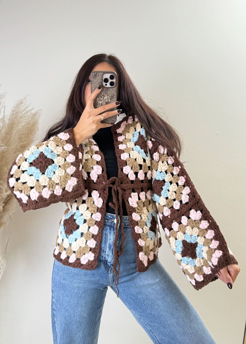 Handmade Cardigan Braun