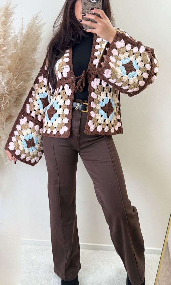 Handmade Cardigan Braun