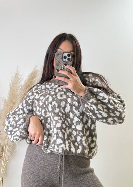 Leo Pullover Taupe