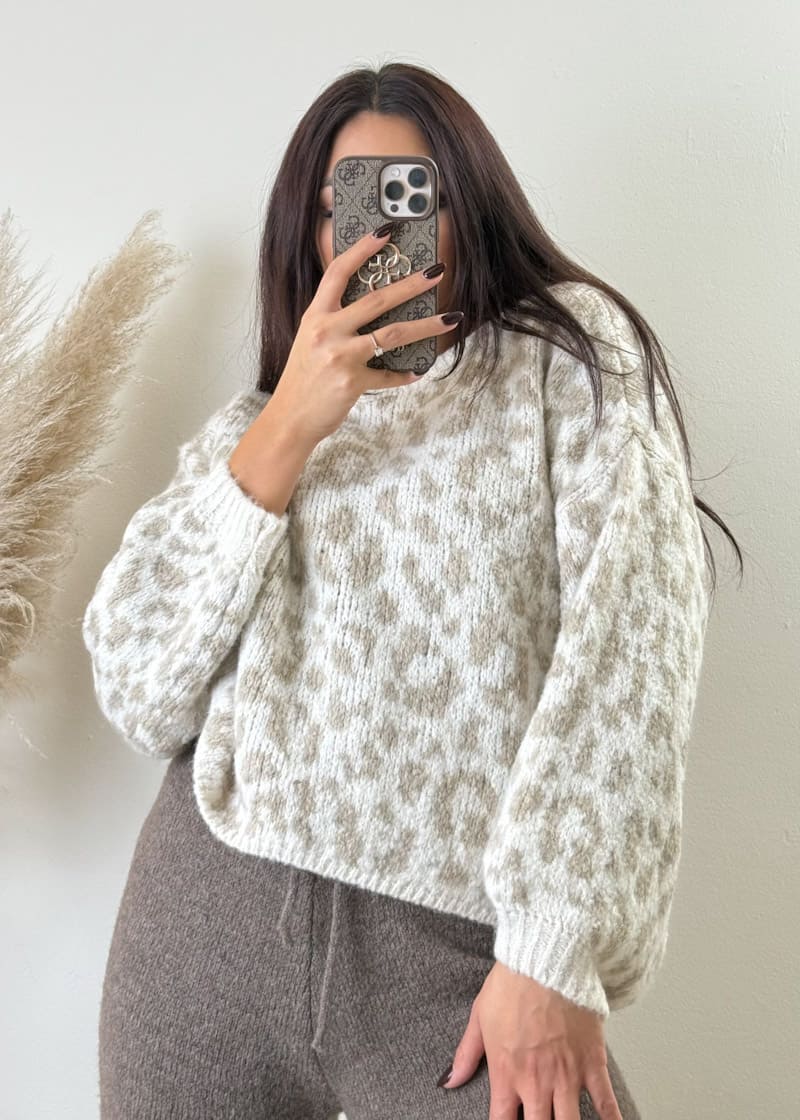Leo Pullover Beige
