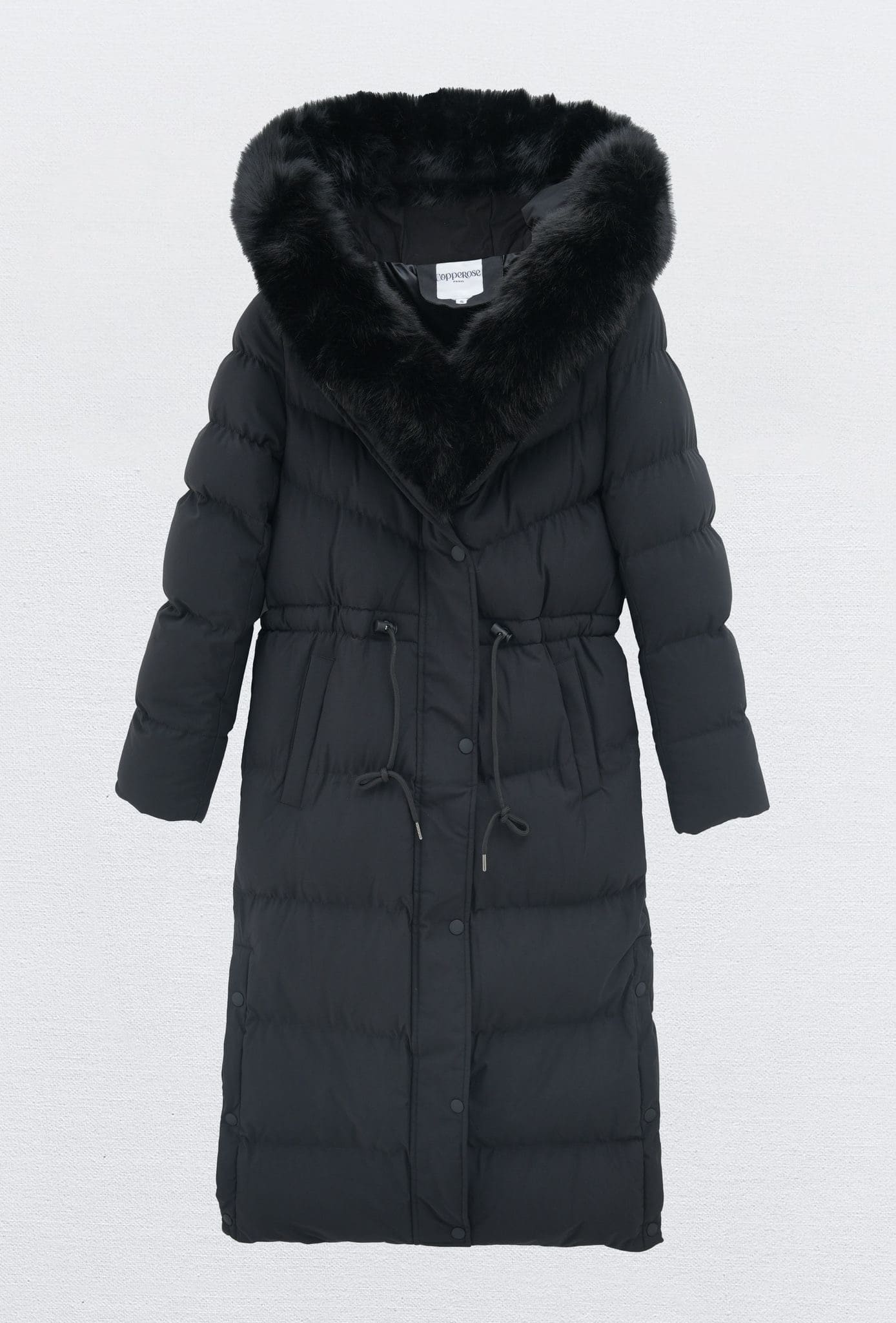 Parka mit Kunstfell Schwarz