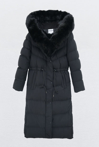 Parka mit Kunstfell Schwarz