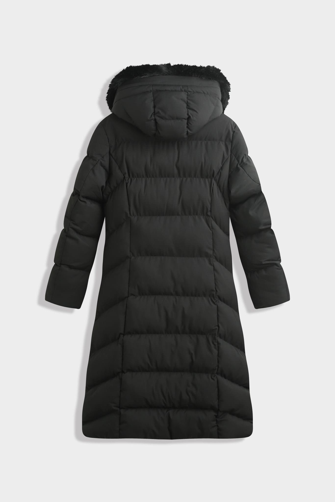 Lange Winterjacke Schwarz