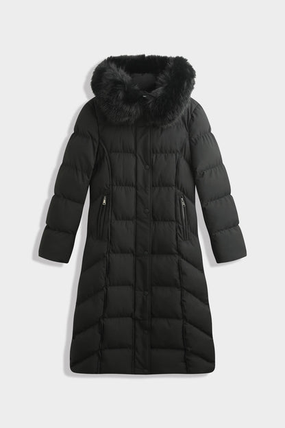 Lange Winterjacke Schwarz