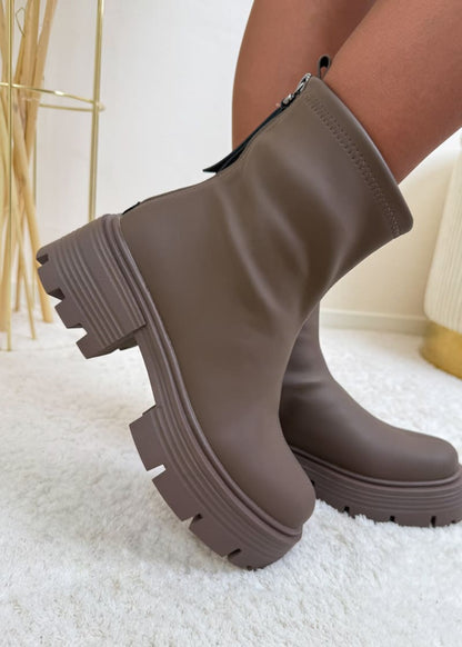 Stiefelette Braun