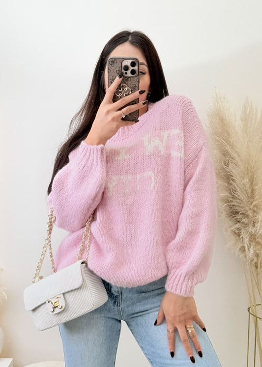 New York City Pullover Rosa