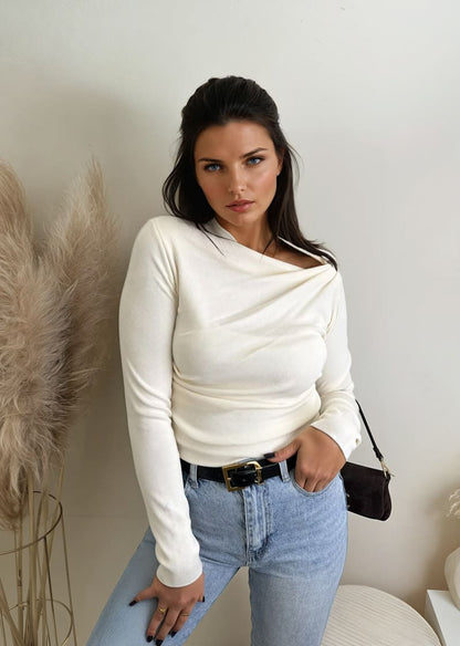 Longsleeve Oberteil Weiß