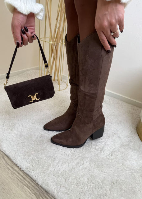 Cowboy Stiefel hoch Braun