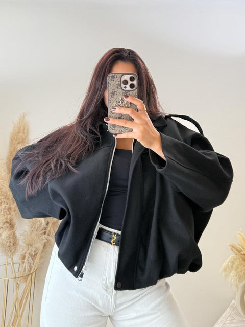 Soft Bomberjacke Schwarz