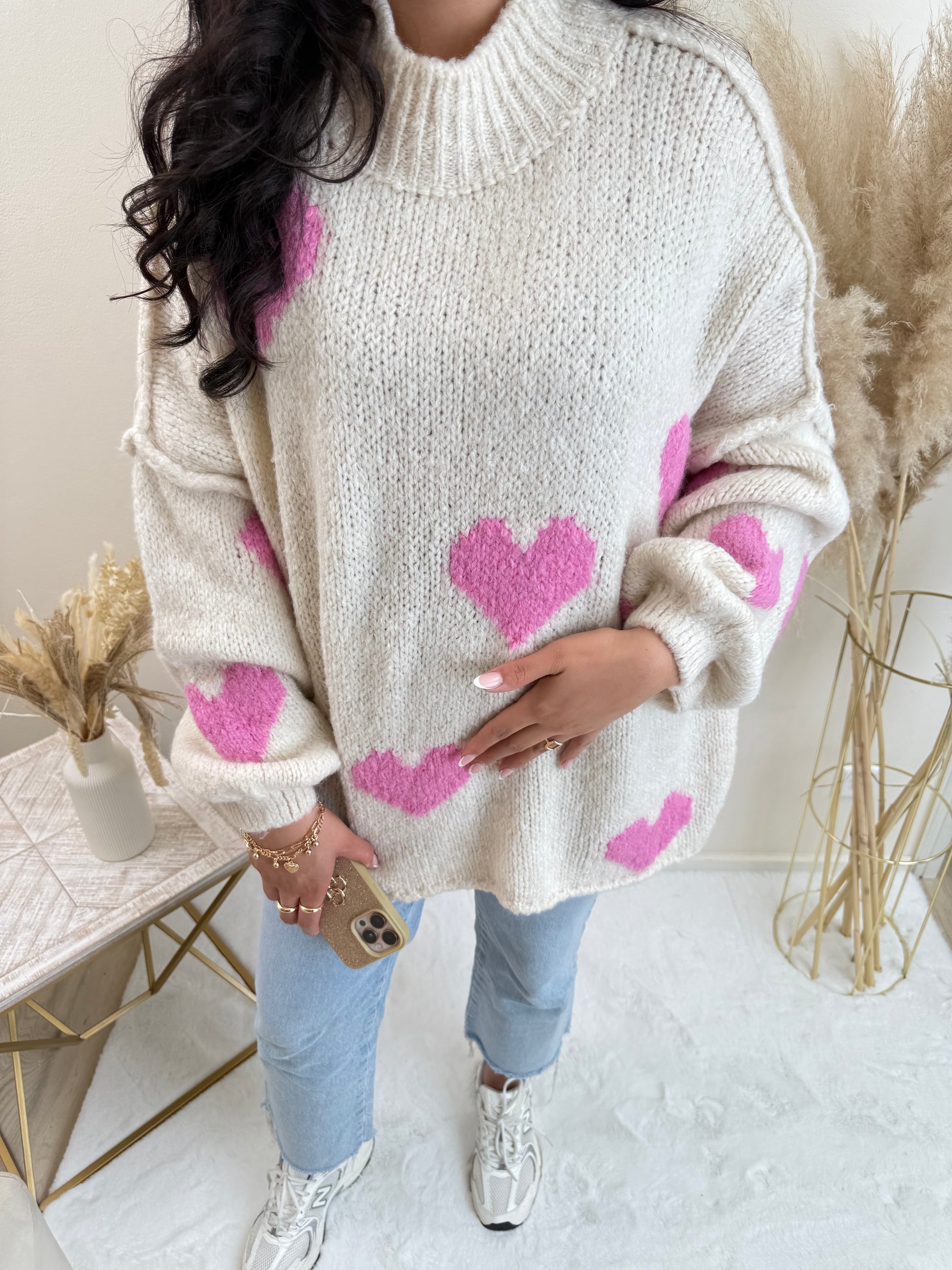 Beige/Rosa
