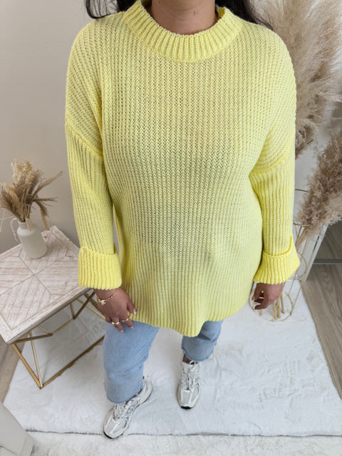 Strickpullover Gelb