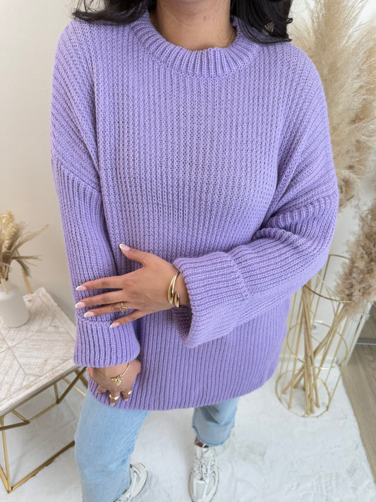 Strickpullover Lila
