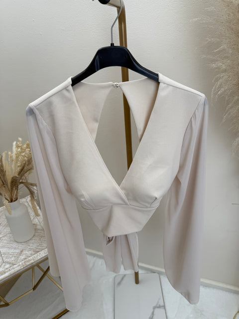 Binde Oberteil Beige