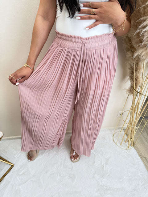 Plissee Hose Rosa