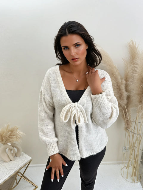 Binde Cardigan Beige